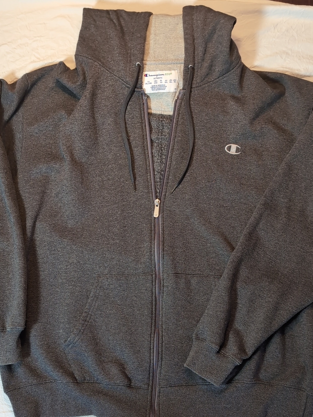 Champion Dark Gray Full-Zip Hoodie Jacket